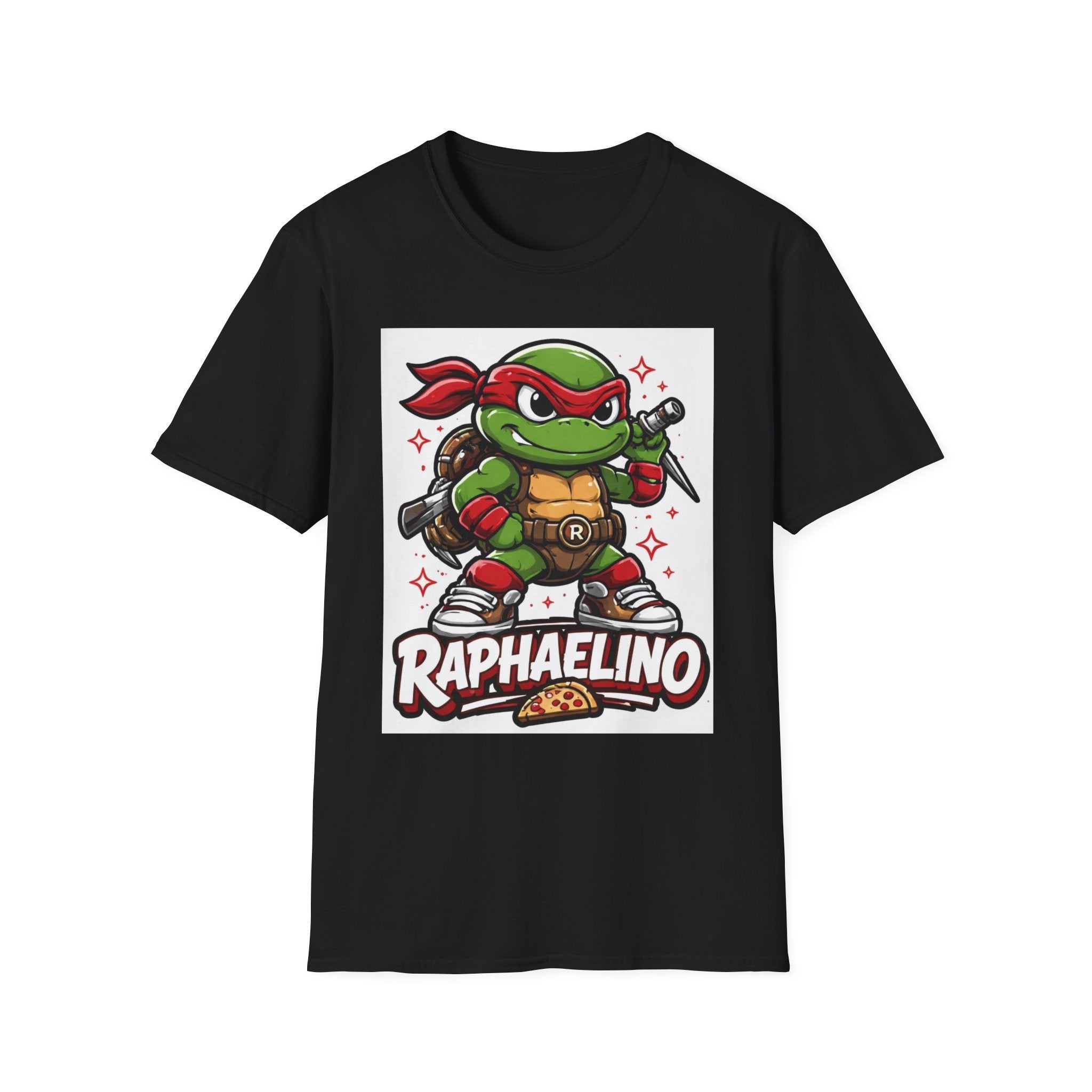 Raphaelino Turtle Tee — Retro Cartoon Ninja Turtle Graphic T-Shirt