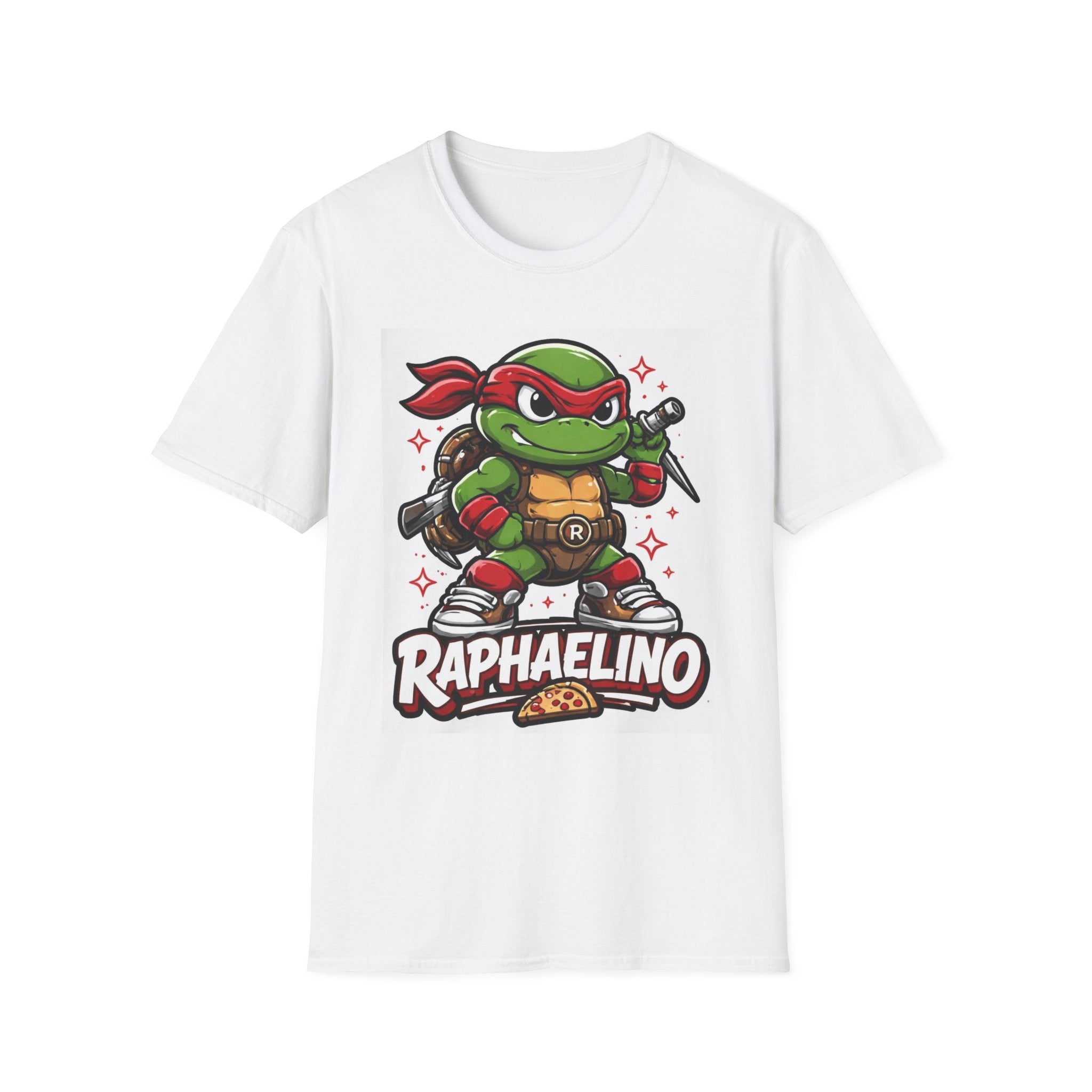 Raphaelino Turtle Tee — Retro Cartoon Ninja Turtle Graphic T-Shirt