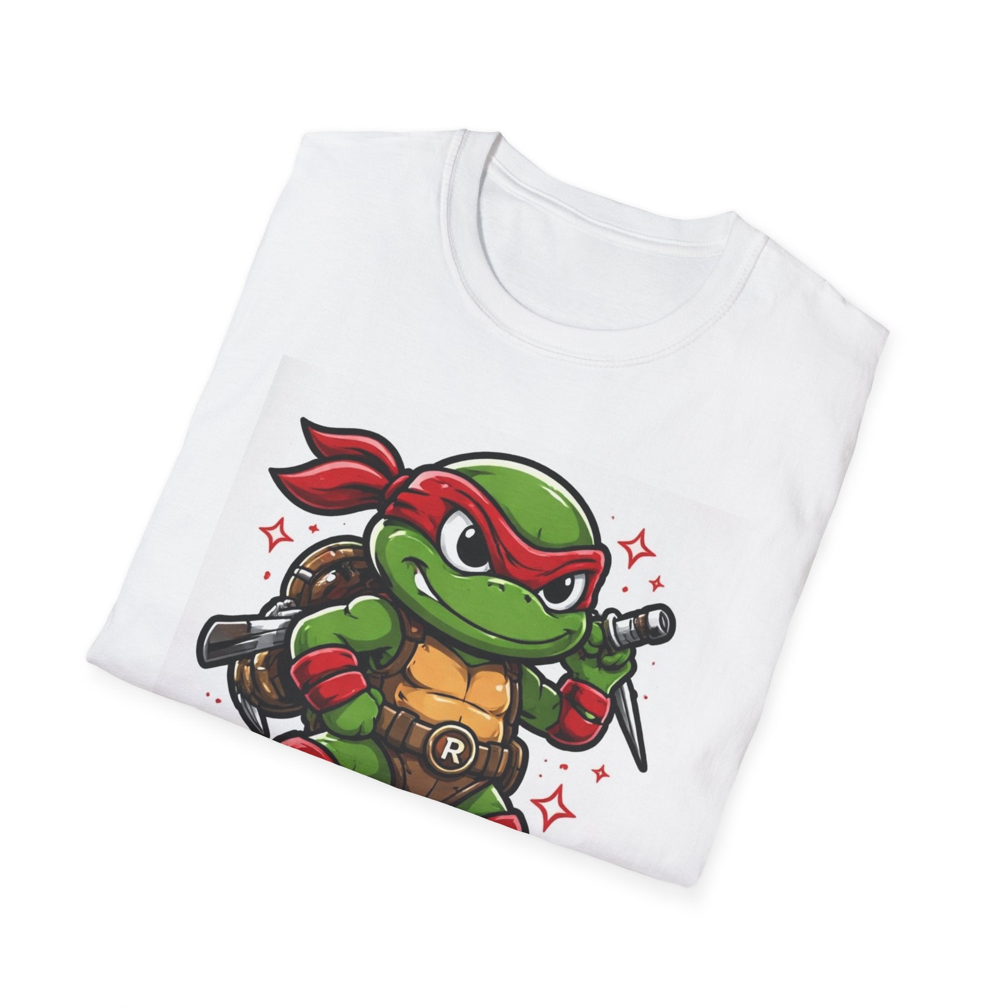 Raphaelino Turtle Tee — Retro Cartoon Ninja Turtle Graphic T-Shirt