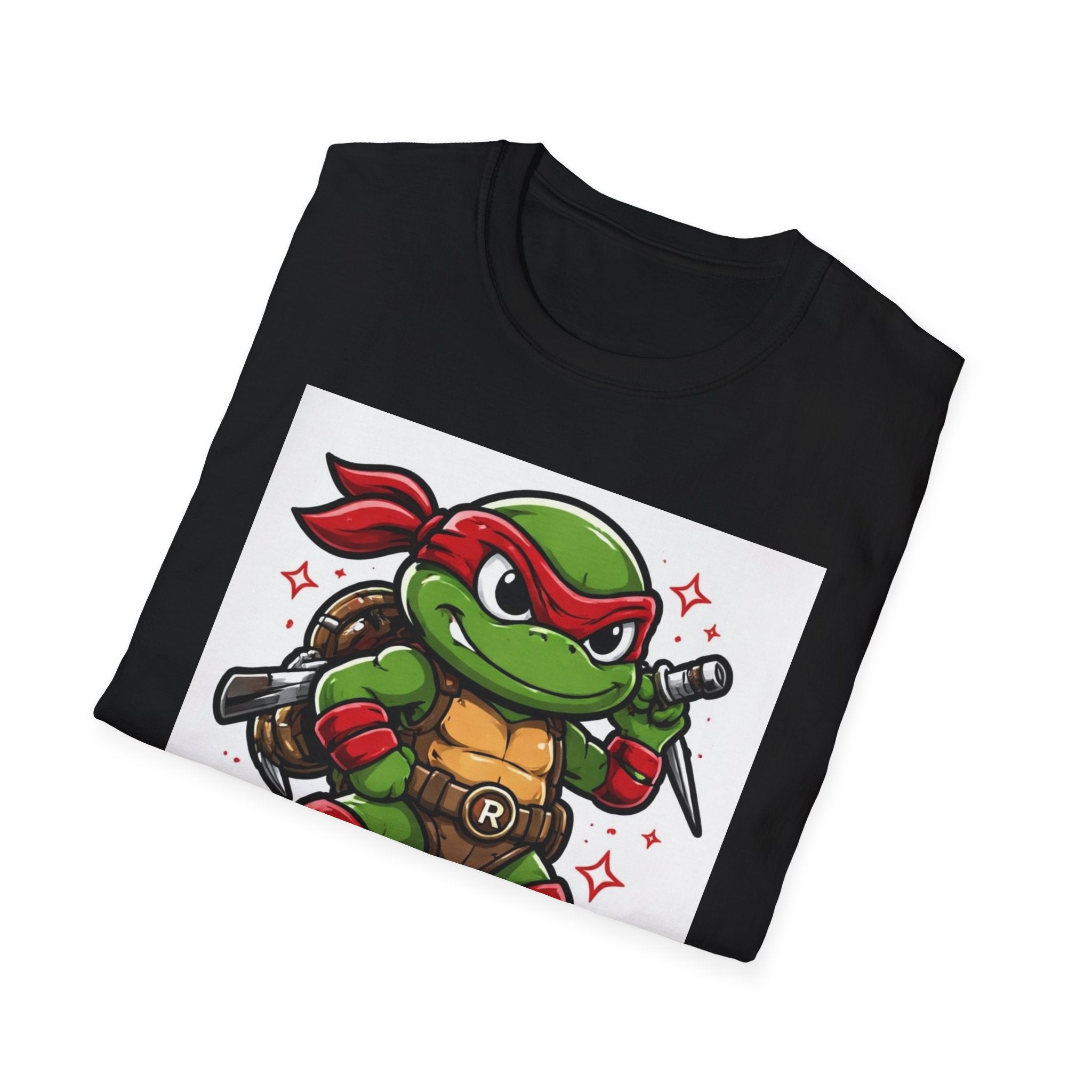 Raphaelino Turtle Tee — Retro Cartoon Ninja Turtle Graphic T-Shirt