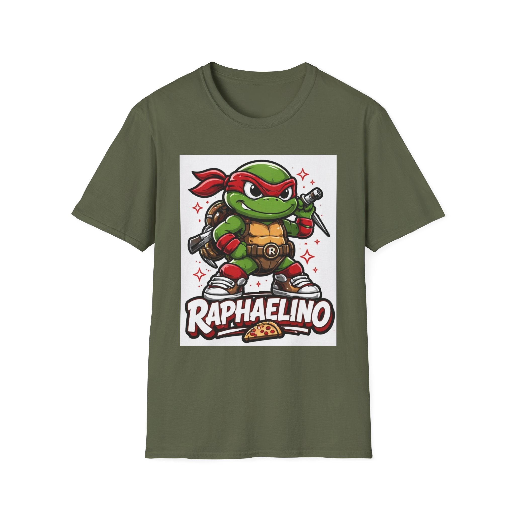 Raphaelino Turtle Tee — Retro Cartoon Ninja Turtle Graphic T-Shirt