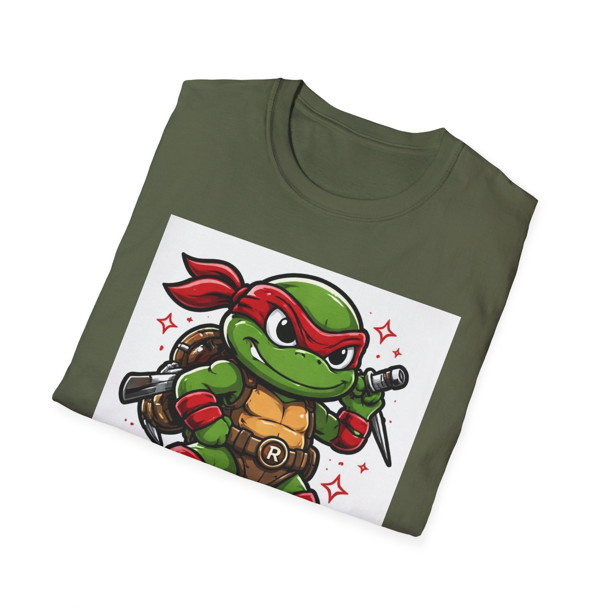 Raphaelino Turtle Tee — Retro Cartoon Ninja Turtle Graphic T-Shirt